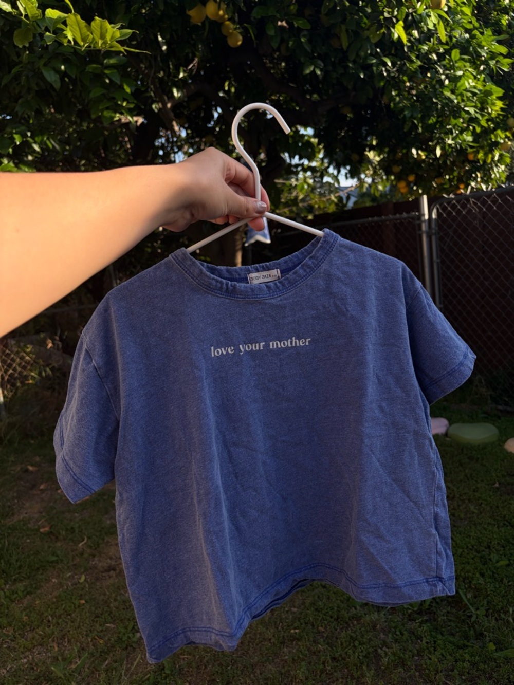 Kids 'Love Your Mother' Short Sleeve Tee - Blue